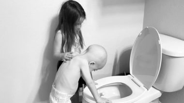 Cancer-Stricken Brother Throws Up While Supportive Sister Pats His Back; Mom's Viral Post on How Childhood Cancer 'Affects the Entire Family' is Heart Breaking
