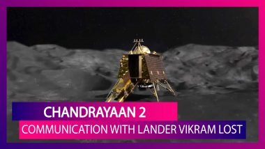 Chandrayaan 2 Moon Landing: Communication With Lander Vikram Lost