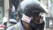 Motor Vehicle Amendment Act 2019: Vadodara Man Pastes All Documents Related to His Royal Enfield on Helmet to Avoid Fine, View Pics