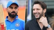 Shahid Afridi Calls Virat Kohli a &lsquo;Great Player&rsquo; After Indian Batsman Becomes The Highest Run-Scorer in T20Is