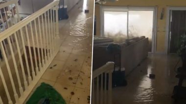 Hurricane Dorian Makes Waves Crash Against Second-Floor Bedroom in the Bahamas (Netizens Freak Out Watching Viral Video)