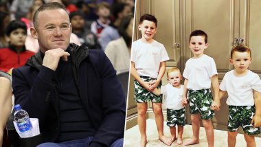 Wayne Rooney Post Adorable Picture of His Sons in Identical Dress on Instagram, Leave Fans Mesmerised (View Pics)