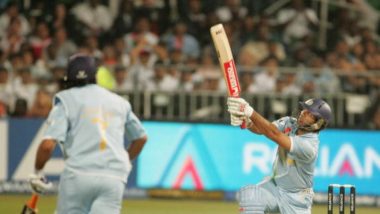 Yuvraj Singh Relives His Six Sixes Against England During T20I World Cup 2007 Via a Post (Watch Video & See Pic)