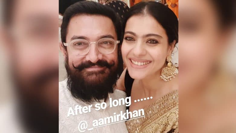 Fanaa Reunion: Aamir Khan and Kajol Click a Selfie Together at Mukesh Ambani's Ganesh Chaturthi Celebrations Fanaa Reunion: Aamir Khan and Kajol Click a Selfie Together at Mukesh Ambani's Ganesh Chaturthi Celebrations