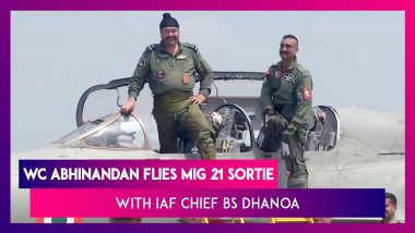 Wing Commander Abhinandan Varthaman Flies Sortie In MiG-21 With IAF Chief BS Dhanoa