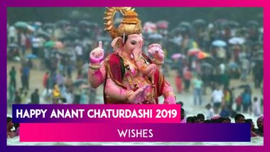 Anant Chaturdashi 2019 Wishes: Ganpati Visarjan Messages & SMS to Send on Last Day of Ganeshotsav