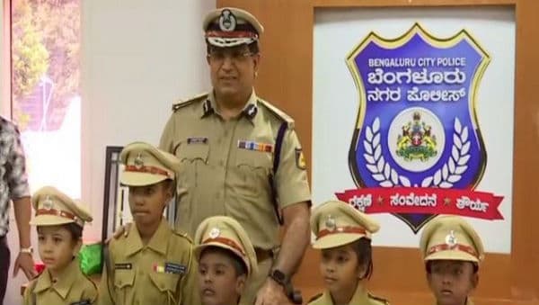 Bengaluru: Five Children Take Charge as City's Top Cop for a Day! Bengaluru: Five Children Take Charge as City's Top Cop for a Day!