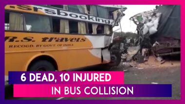 Maharashtra: 6 dead, 10 Injured In Bus Collision On Pune-Bengaluru Highway