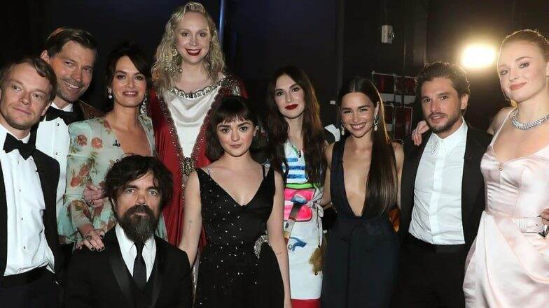 Emmys 2019: Game of Thrones Cast Bids Goodbye, Crowd Cheers Up with a Heartwarming Standing Ovation (Watch Video) Emmys 2019: Game of Thrones Cast Bids Goodbye, Crowd Cheers Up with a Heartwarming Standing Ovation (Watch Video)