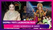 Deepika Padukone Visits Lalbaugcha Raja To Seek Lord Ganesha&rsquo;s Blessing, Looks Gorgeous In Saree