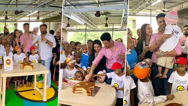 Divyanka Tripathi and Vivek Dahiya Spend Quality Time With Children Suffering From Cancer (View Pics)