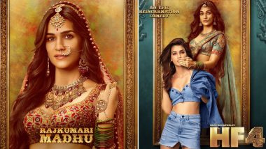 Housefull 4 First Look: Kriti Sanon Goes from Sitamgarh's Beautiful Rajkumari Madhu to London's Kriti in a Hot Avatar on the New Poster