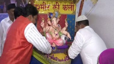 Ganesh Chaturthi 2019: Mumbaikars Celebrate Ganpati Festival with Theme 'Kashmir Ki Kali'