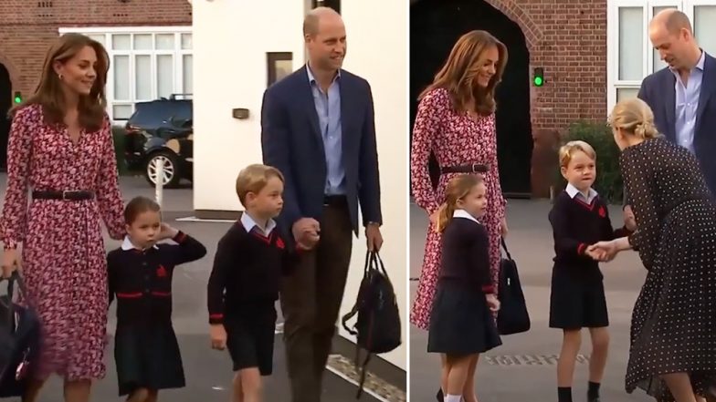 Princess Charlotte’s First Day at School! Kensington Palace Shares Adorable Video of the Royal Tot Arriving at School With Kate Middleton, Prince William and George