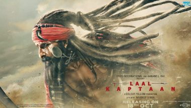 Laal Kaptaan Poster: Saif Ali Khan Looks Like A Fierce Mix Of Jack Sparrow and Khudabaksh Jhaazi From Thugs Of Hindostan, And We Like It! (View Pic)