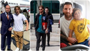 Lionel Messi, Kylian Mbappe, Sergio Ramos & Others Leave for The Best FIFA Football Awards 2019 (See Pics & Video)