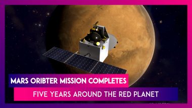 Mars Orbiter Mission (MOM) Completes Five Years Around The Red Planet