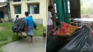 Assam Medical Apathy: Woman Gives Birth on Make-Shift Stretcher Made of Cot, Plastic Sheet And Cloth While She Was Carried For 5 KM