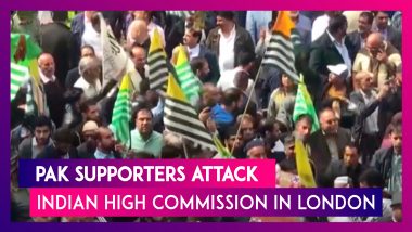 Indian High Commission Attacked In London, Pakistani Supporters Protest Over Kashmir Issue