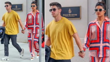 Priyanka Chopra Rocks Printed Pyjamas While Leaving for Pennsylvania with Nick Jonas - View Pic