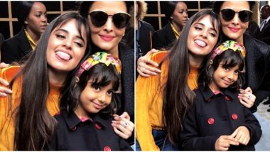 Camila Cabello Sticking Out Her Tongue While Posing with Aishwarya Rai Bachchan and Munchkin Aaradhya Is Simply Cute (View Pic)