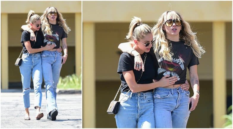 Miley Cyrus and Kaitylnn Carter's PDA on LA streets - View Pic