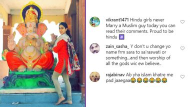 Sara Ali Khan Trolled for Celebrating Ganesh Chaturthi