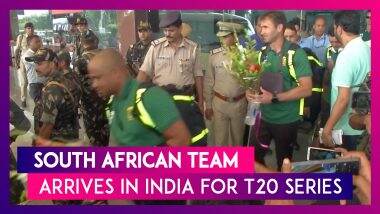 India VS South Africa: South African Cricket Team Arrives In India For The T20 Series