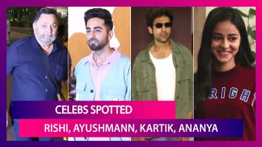 Celebs Spotted: Rishi Kapoor, Ayushmann Khurrana, Kartik Aaryan & Others Seen In The City
