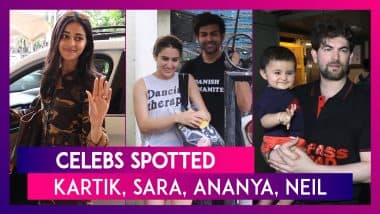 Celebs Spotted: Kartik Aaryan, Sara Ali Khan, Ananya Panday & Others Seen In The City