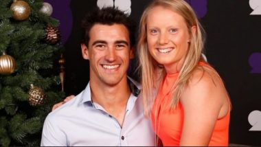 Mitchell Starc Snaps a Wicket in Ashes 2019, Wife Alyssa Healy Slams a Four 3,000 KMS Away