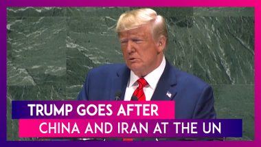 U.S. President Donald Trump Goes After China And Iran In A Monotone Yet Aggressive UN Speech