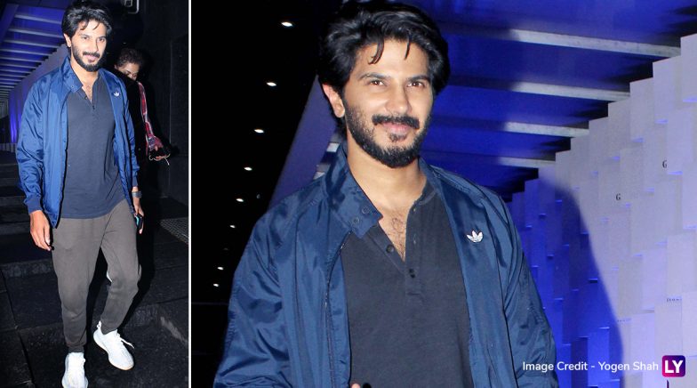 Dulquer Salmaan Clicked Outside Hakkasan Restaurant in Mumbai