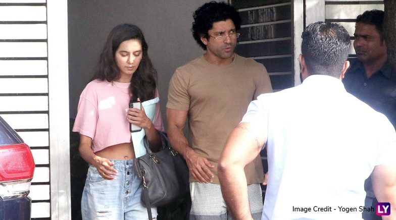 Farhan Akhtar Spotted with His Daughters Shakya-Akira and GF Shibani Dandekar