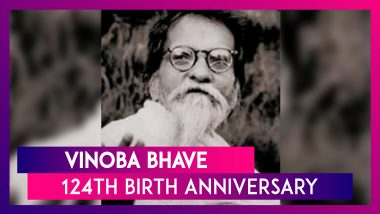 Vinoba Bhave 124 Birth Anniversary: Know About The Reformer Who Started The Bhoodan Movement
