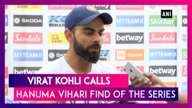 Virat Kohli Lauds Hanuma Vihari, Calls Him Find Of The India VS West Indies Test Series 2019