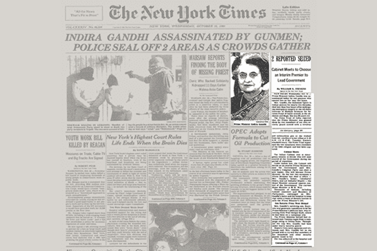 Indira Gandhi Assassination How National And International Media Covered