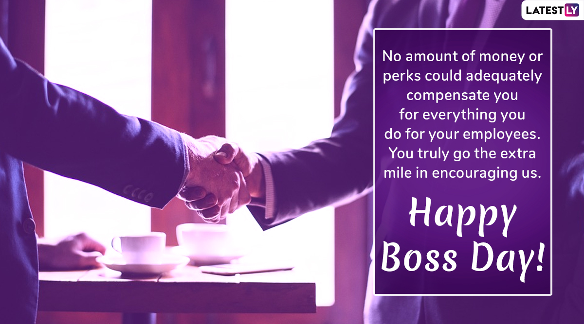 Happy Boss Day 2019 Greetings: WhatsApp Stickers, GIF Image Messages ...