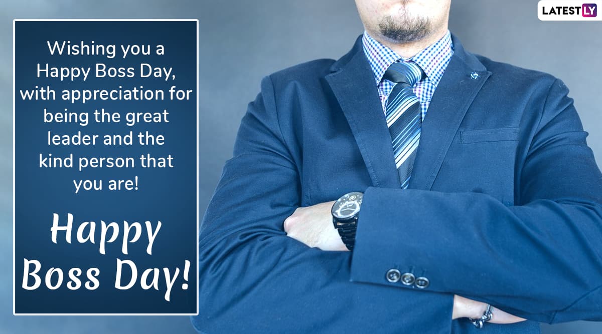 Happy Boss Day 2019 Greetings: WhatsApp Stickers, GIF Image Messages ...