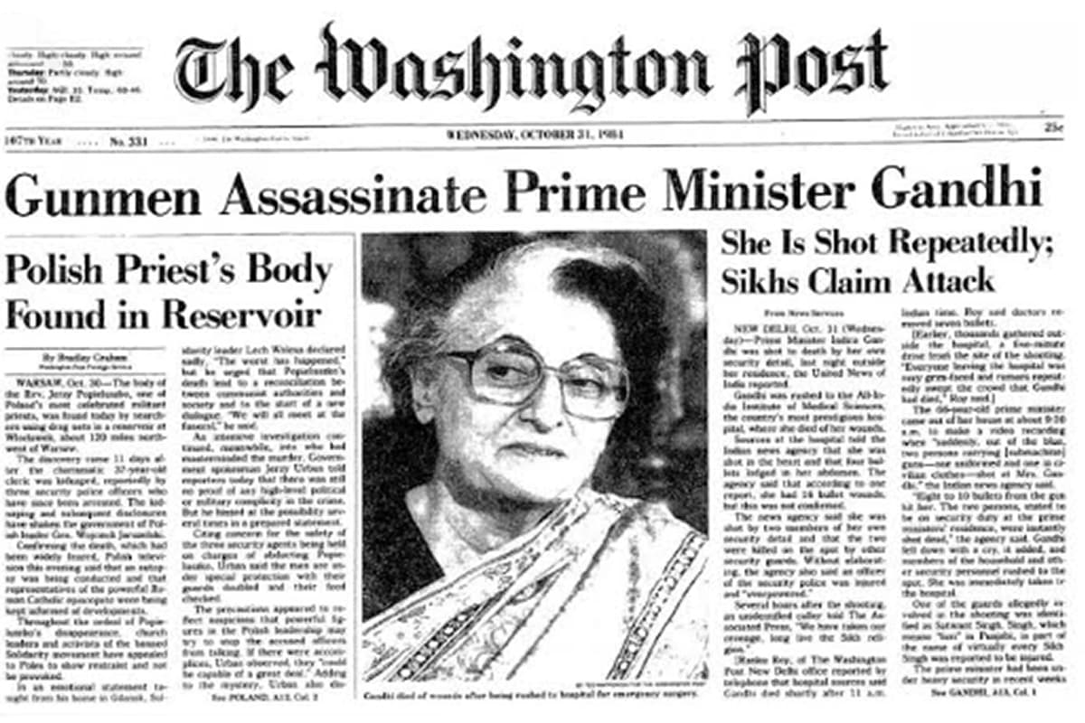 Indira Gandhi Assassination How National And International Media Covered