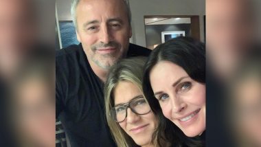 Courteney Cox Has a ‘Surprise Friends Reunion’ With Jennifer Aniston and Matt LeBlanc