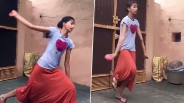 Girl Imitates Harbhajan Singh’s Bowling Action, Watch Video of ‘Bhajji 2.0’ Going Viral on Social Media
