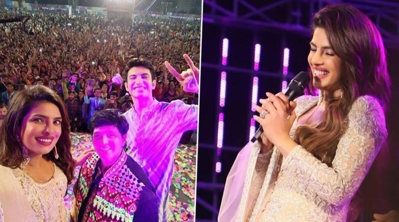 Priyanka Chopra Attends Falguni Pathak's Garba Event in Mumbai