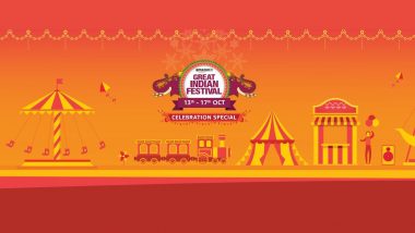 Amazon Great Indian Festival Sale 2019 To Start on October 13; Discounts on Smartphones, TVs, Electronics & More