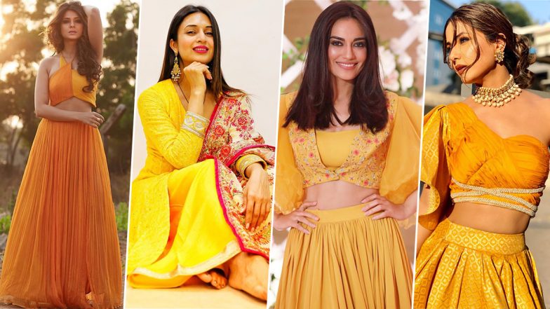 Navratri 2019 Day 5 Colour Yellow: Take Fashion Cues From Hina Khan, Jennifer Winget, Divyanka Tripathi and Surbhi Jyoti This Festive Season (View Pics)