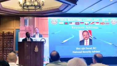 Goa Maritime Conclave 2019: NSA Ajit Doval Inaugurates 2nd Edition of Summit, Says 'Seas Will be The Most Important Area of Mutual Cooperation Among Nations'