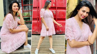 Divyanka Tripathi Dahiya Is Undeniably Pretty in a Pink Wrap Dress and We Can’t Stop Gushing Over Her (View Pics)