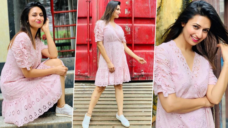Divyanka Tripathi Dahiya Is Undeniably Pretty in a Pink Wrap Dress and We Can’t Stop Gushing Over Her (View Pics)