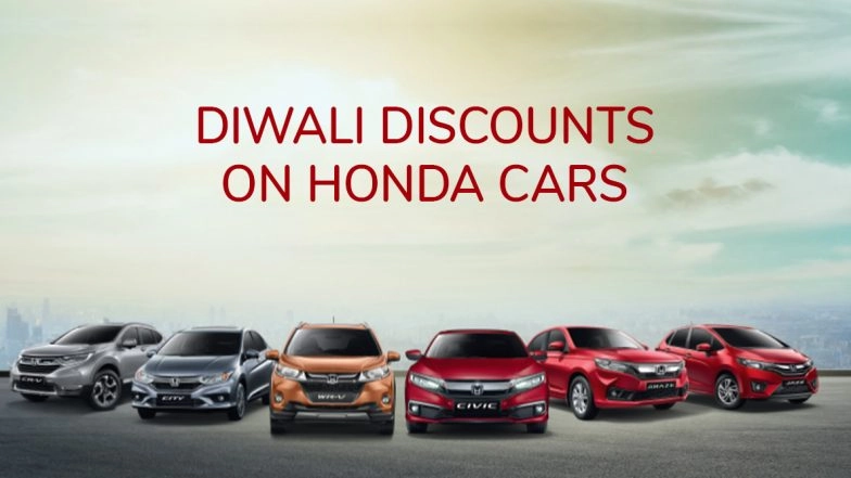 2019 Diwali Offers on Honda Cars: Get Up To 5 Lakh Discounts on Honda City, Amaze, WR-V &amp; CR-V