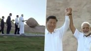 PM Narendra Modi Dons Veshti During the Second Informal Summit With Chinese President Xi Jinping at Mamallapuram, View Pics